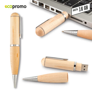 MEMORIA USB BOLIGRAFO WOOD PRECIO NETO