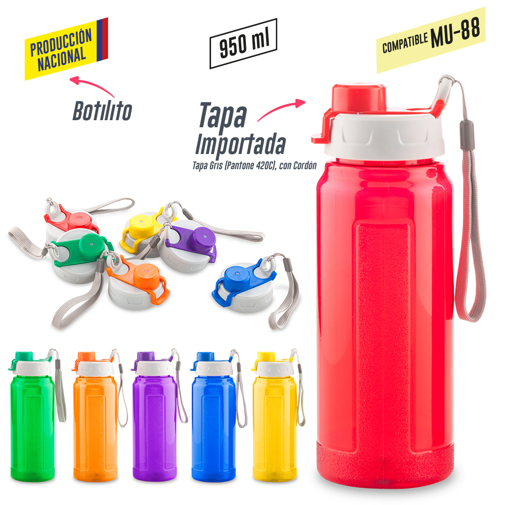 BOTILITO PLASTICO GALAXY 950ML - PRODUCCION NACIONAL