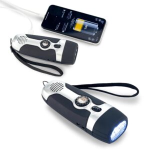 LINTERNA DINAMO CON RADIO