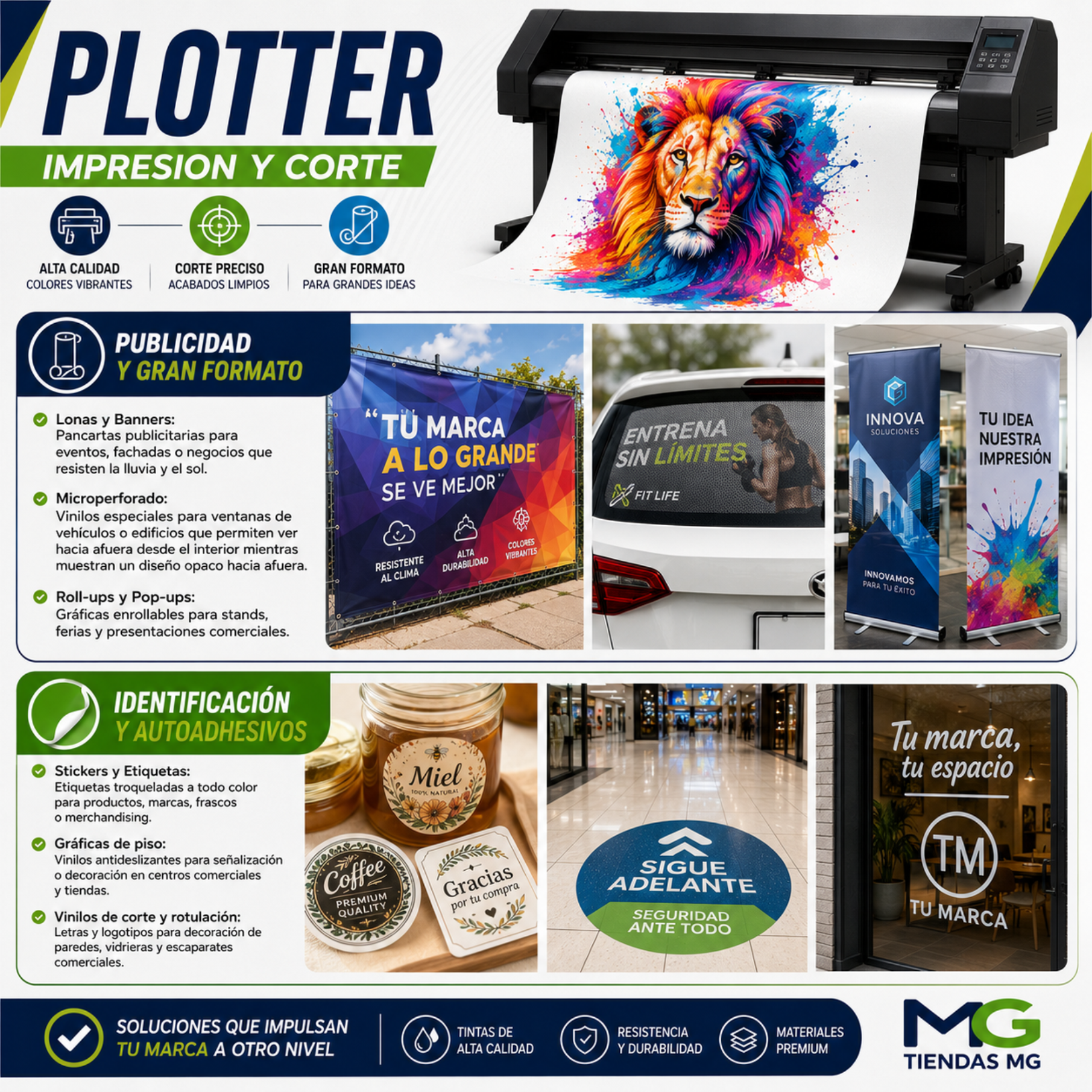 Impresión sobre rígidos - Tiendas MG