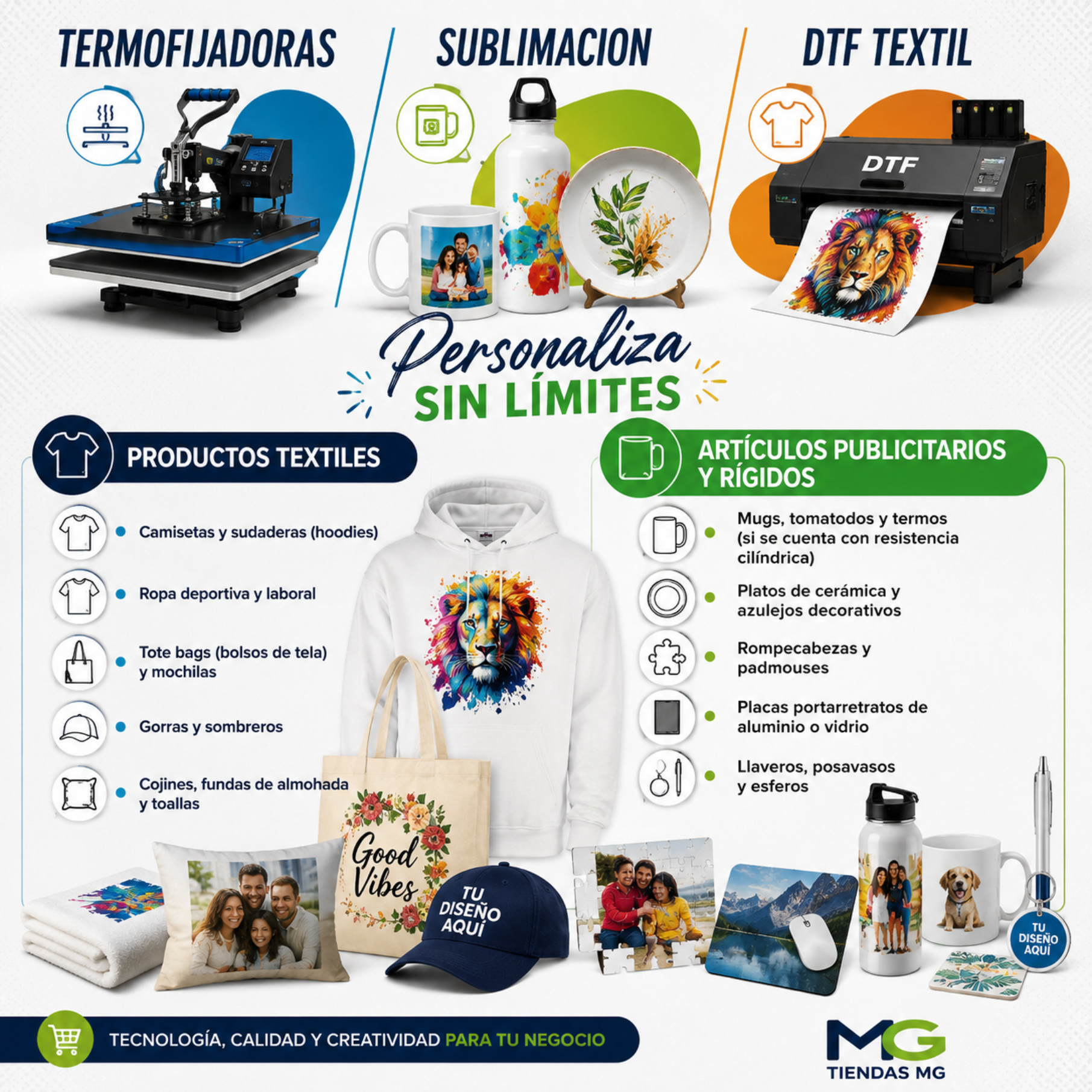 Impresión digital y litografía - Tiendas MG