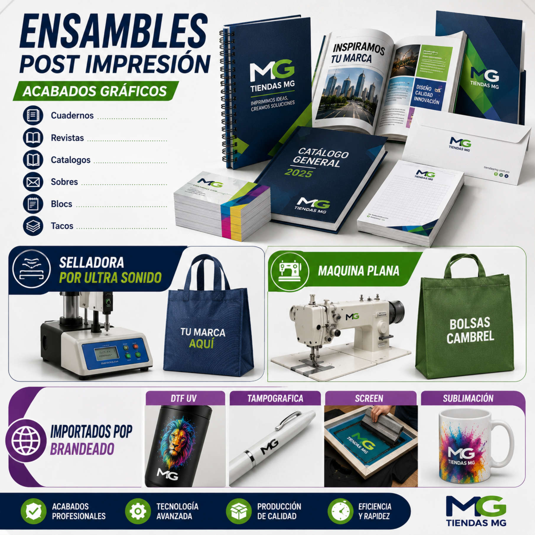 Todo lo que tu marca necesita - Tiendas MG