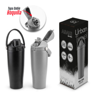MUG METÁLICO ASAHI URBAN TRAVEL 900ML